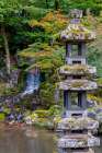 Stone lantern, Kenrokuen Garden, Kanazawa, Japan Art Print